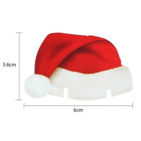 DIY Christmas Hats for Wine and Champagne Glass