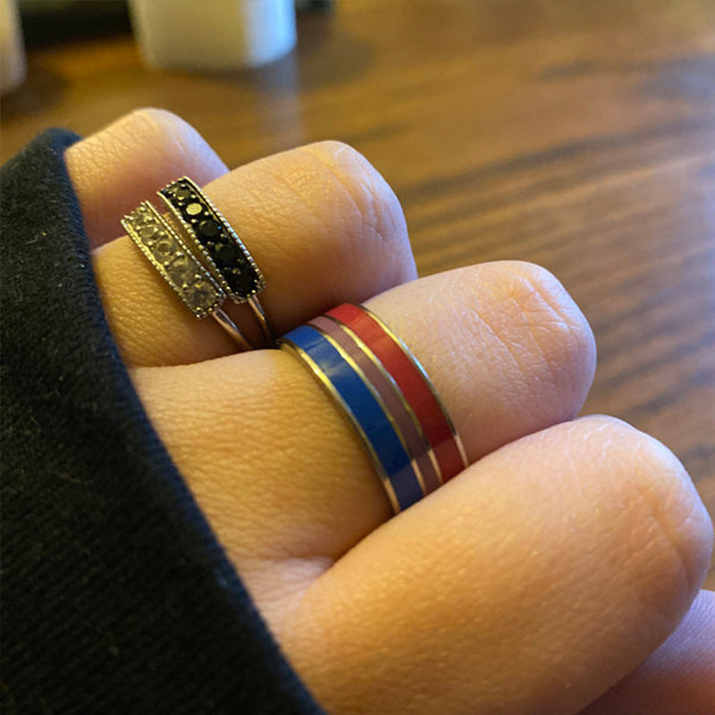 Rainbow Stainless Steel Ring