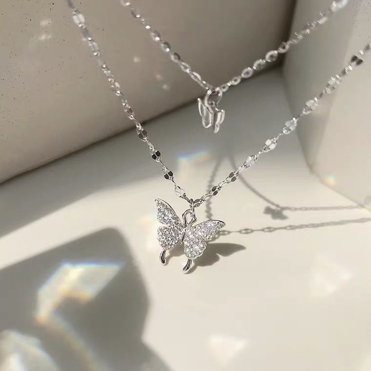 Double Butterfly Necklace