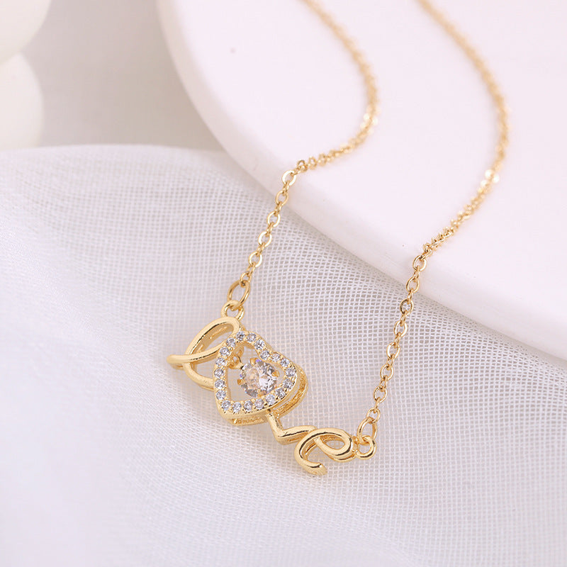 "Love is Gold" - Titanium Steel Necklace