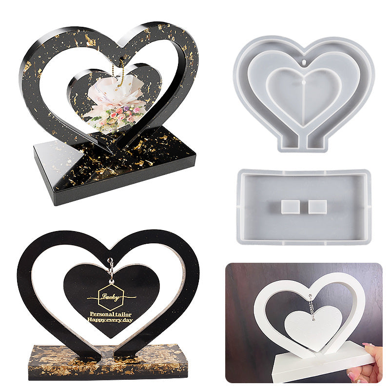 DIY Crystal Love Photo Frame Mold