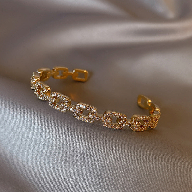 "It's My Business" -  Electroplated Zircon Bracelet