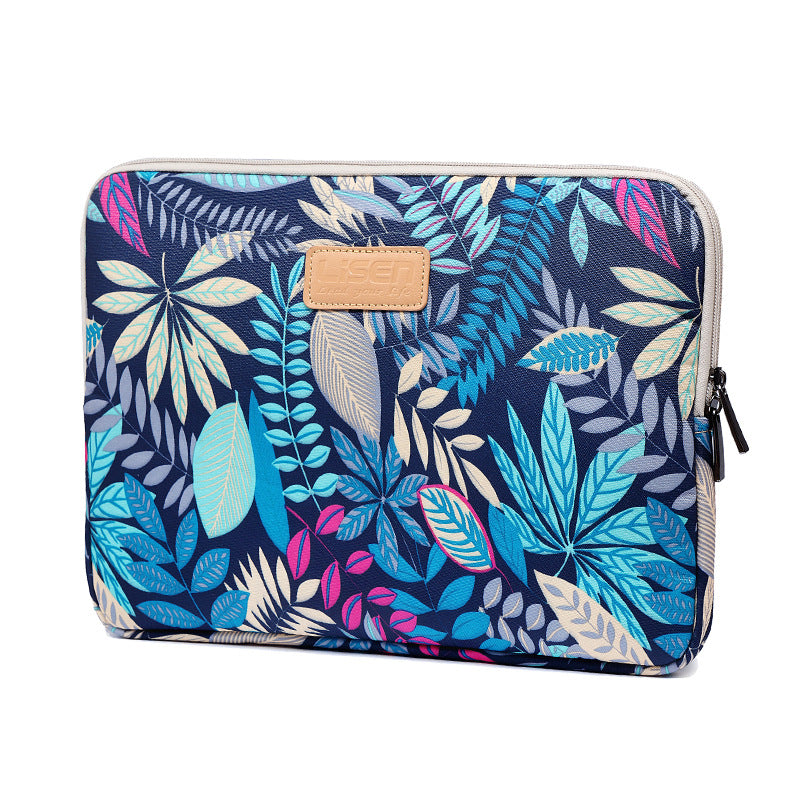 Colorful LISEN Leaf Notebook Sleeve Bag - Inches 6 - 15.6
