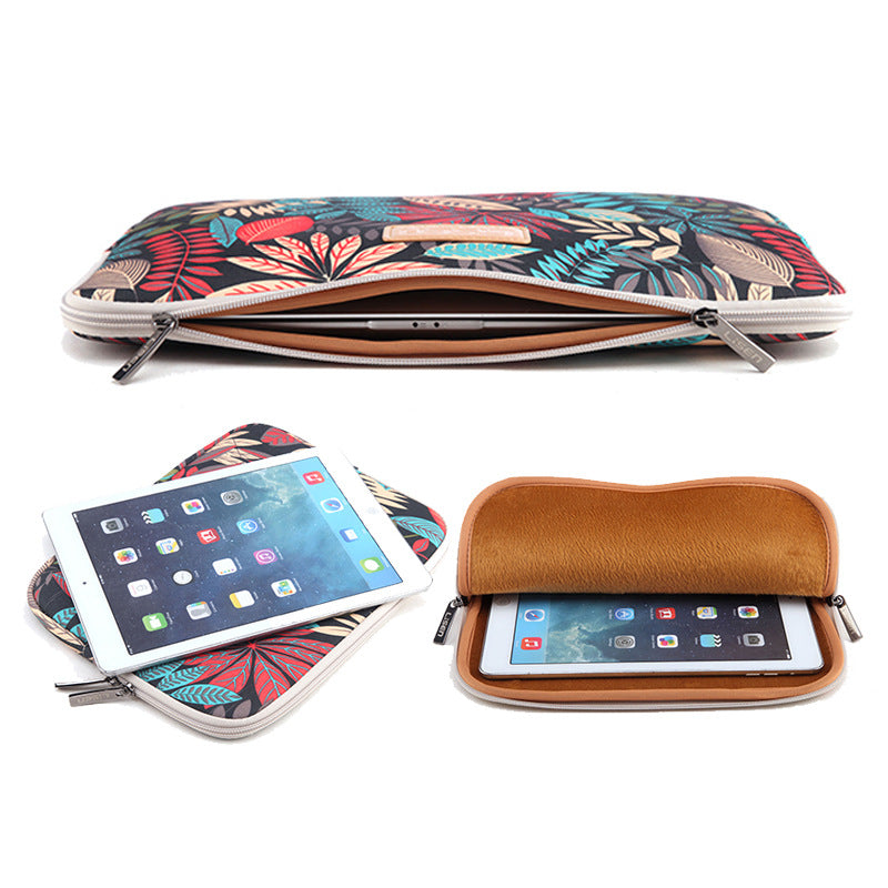 Colorful LISEN Leaf Notebook Sleeve Bag - Inches 6 - 15.6
