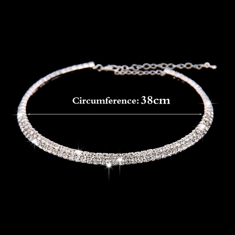 Exquisite Rhinestone Evening Jewelry Set