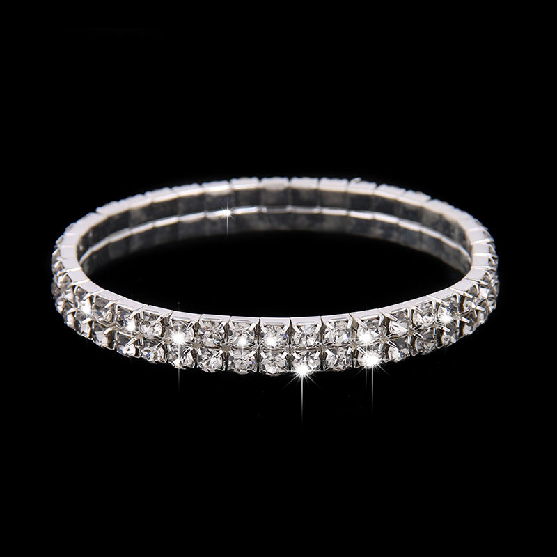 Exquisite Rhinestone Evening Jewelry Set