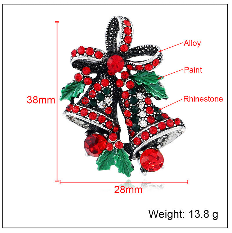 "Deck the Halls" - Metal Brooch