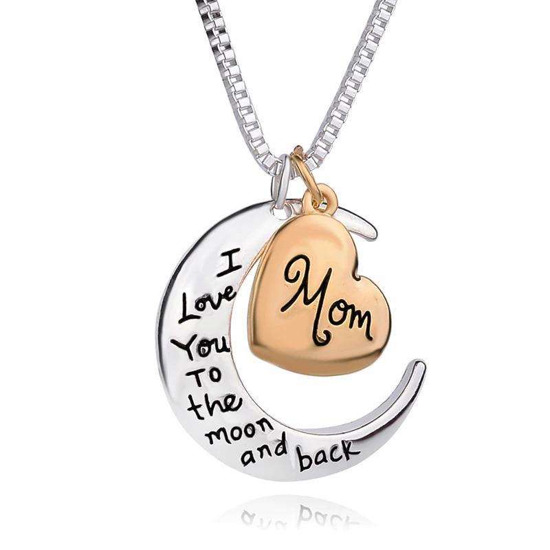 "To the Moon" - Necklace for Mom