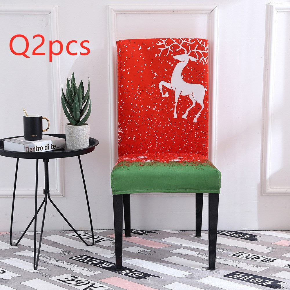Universal Elastic Christmas Chair Cover