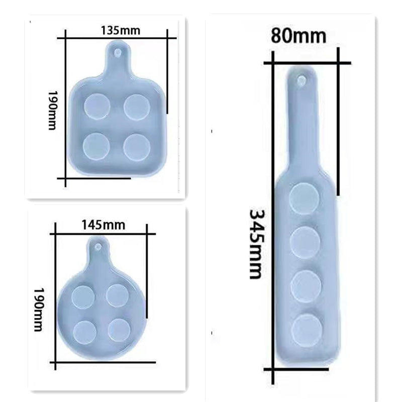 DIY Crystal Resin Wine Glass Tray Mold