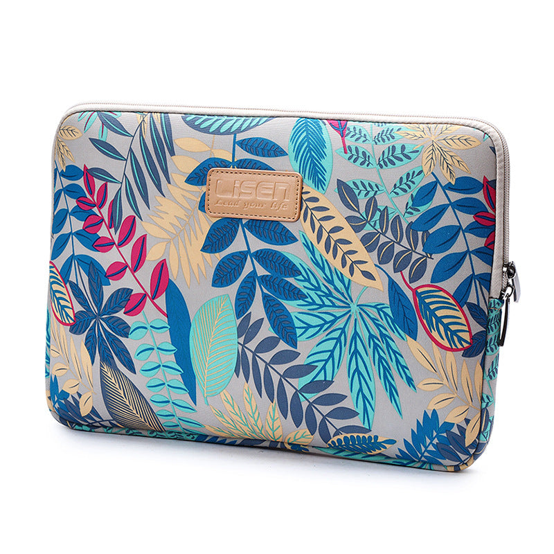 Colorful LISEN Leaf Notebook Sleeve Bag - Inches 6 - 15.6