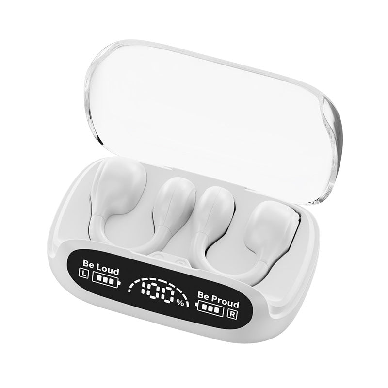 Wireless Clip-on Digital Display Noise-reduction Bluetooth Headset