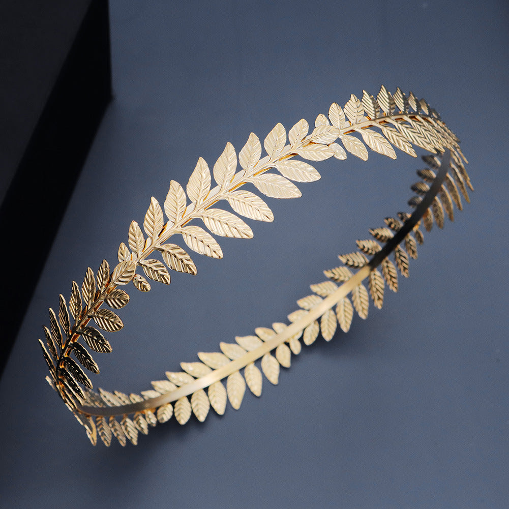 Vintage Golden Olive Branch Crown