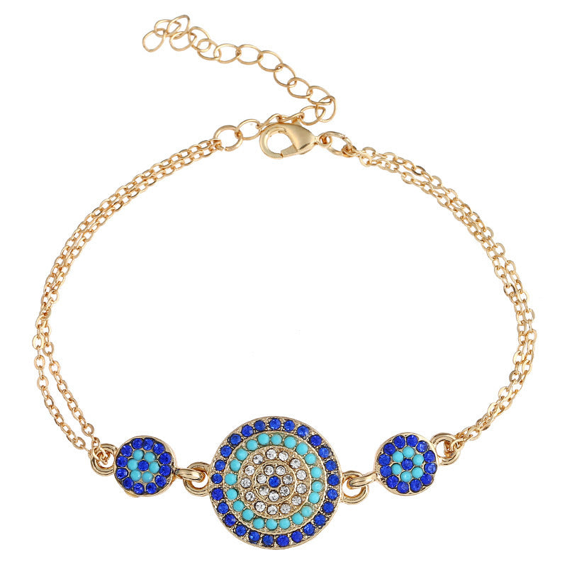Evil Eye Four-piece Gold-plated Jewelry Set