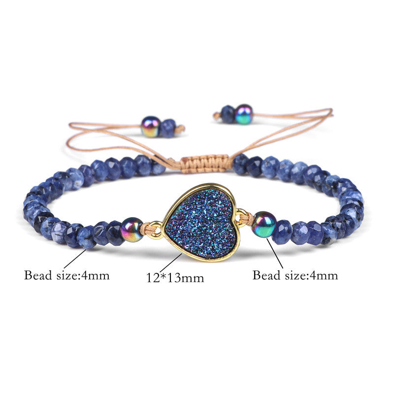 Natural Stone Woven Beaded Bracelet