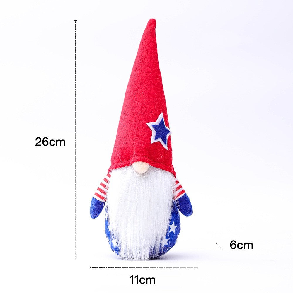 USA Striped Gnome Ornaments