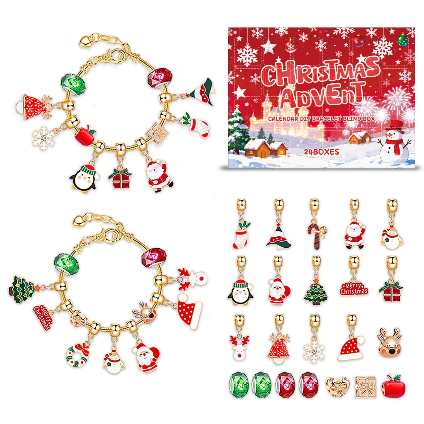 DIY Christmas Adventure Calendar and Bracelet Blind Box