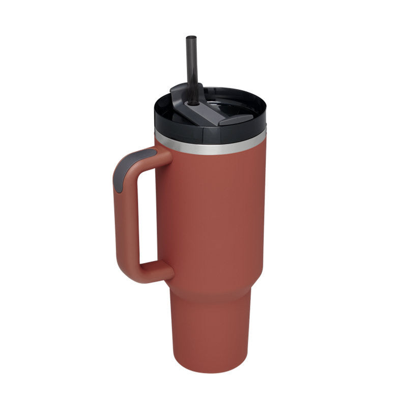 "Hydrate in Style" -  40 oz. Spill-proof Insulated Tumbler With Straw