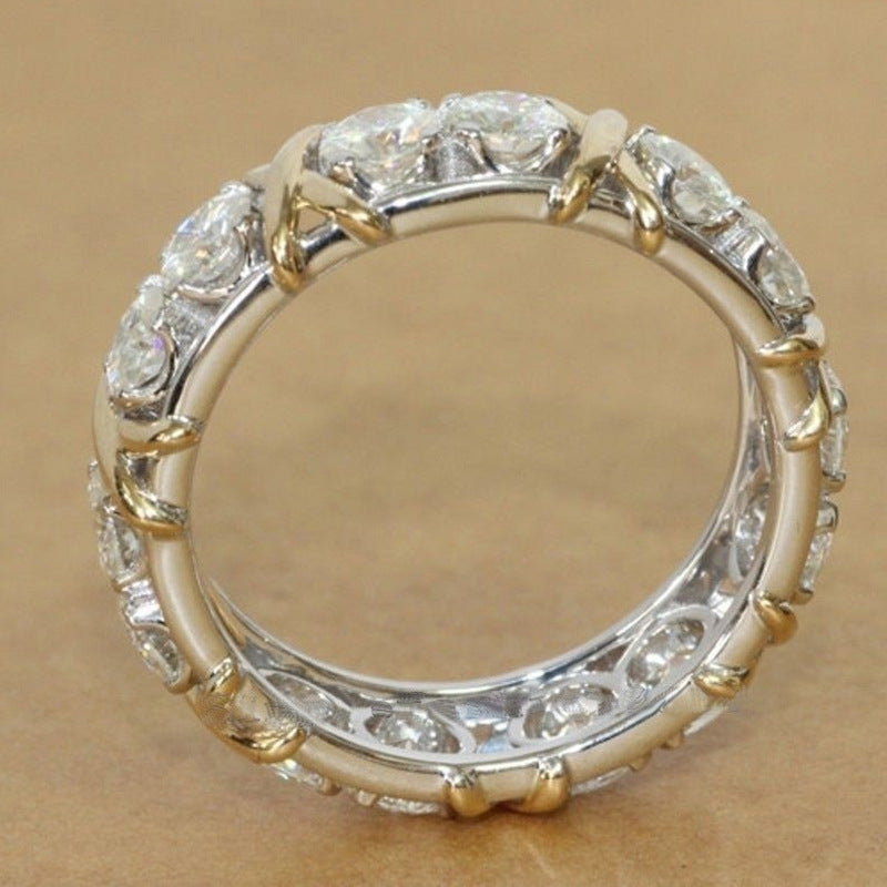 Criss Cross Copper Gold-plated Ring