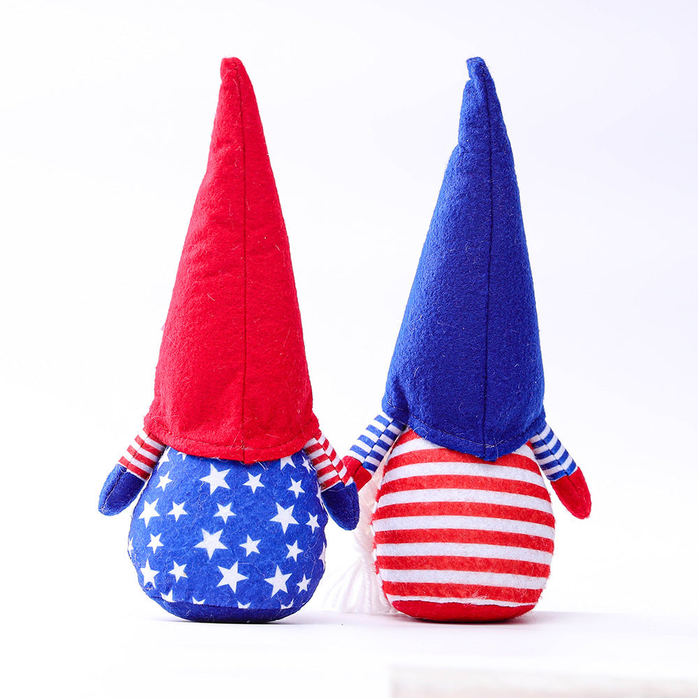 USA Striped Gnome Ornaments