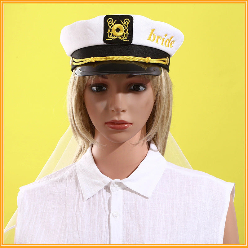 Bridal Navy Hat