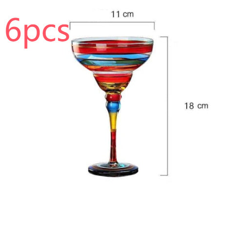 "Sipping Beauty" - Hand-painted Margarita/Wine Glass