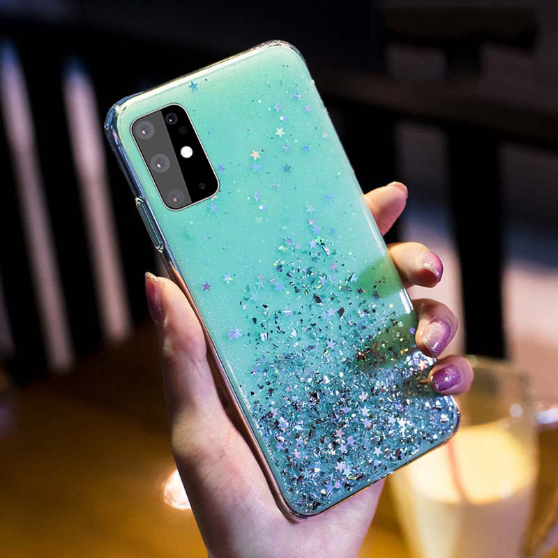Dazzling Stardust Phone Case - Galaxy A10/M10S, A20E, A20, A30, A50/A50S/A30S, A6/M40, A60, A6P/J8 2018, A7 2018,A8P 2018, A9 2018, M30/A40S,S10, S10 Plus, S20, S20 Plus, S20 Ultra, S8, S8 Plus, S9, S9 Plus