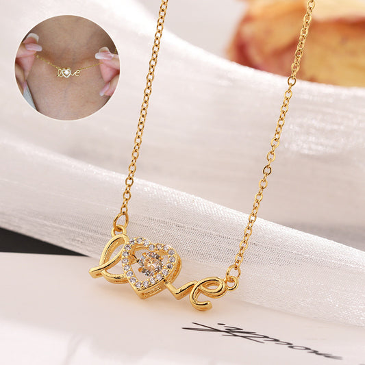 "Love is Gold" - Titanium Steel Necklace