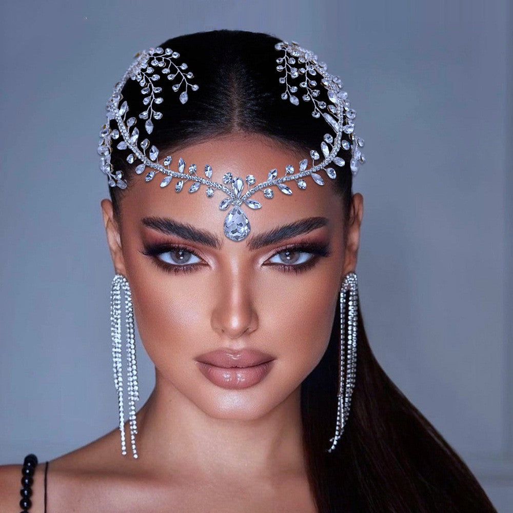 Bridal Rhinestone Tiara Headdress