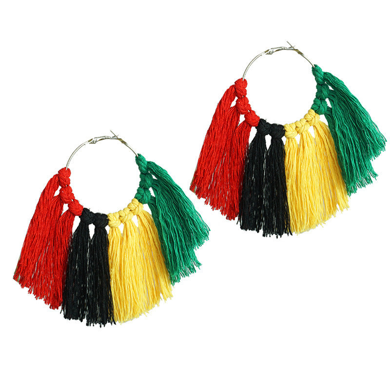 Multicolored Cultural Earrings
