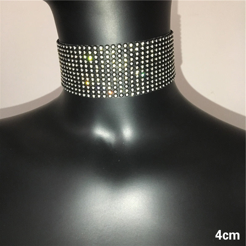 Glam Rhinestone Choker Necklace