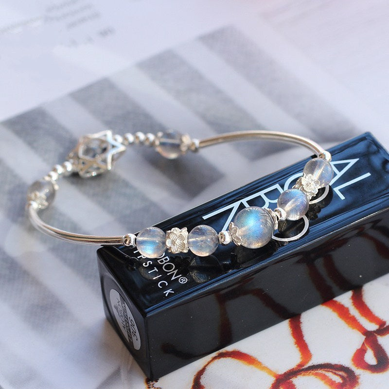 "Moonlight" - Handcrafted Moonstone Pure Silver