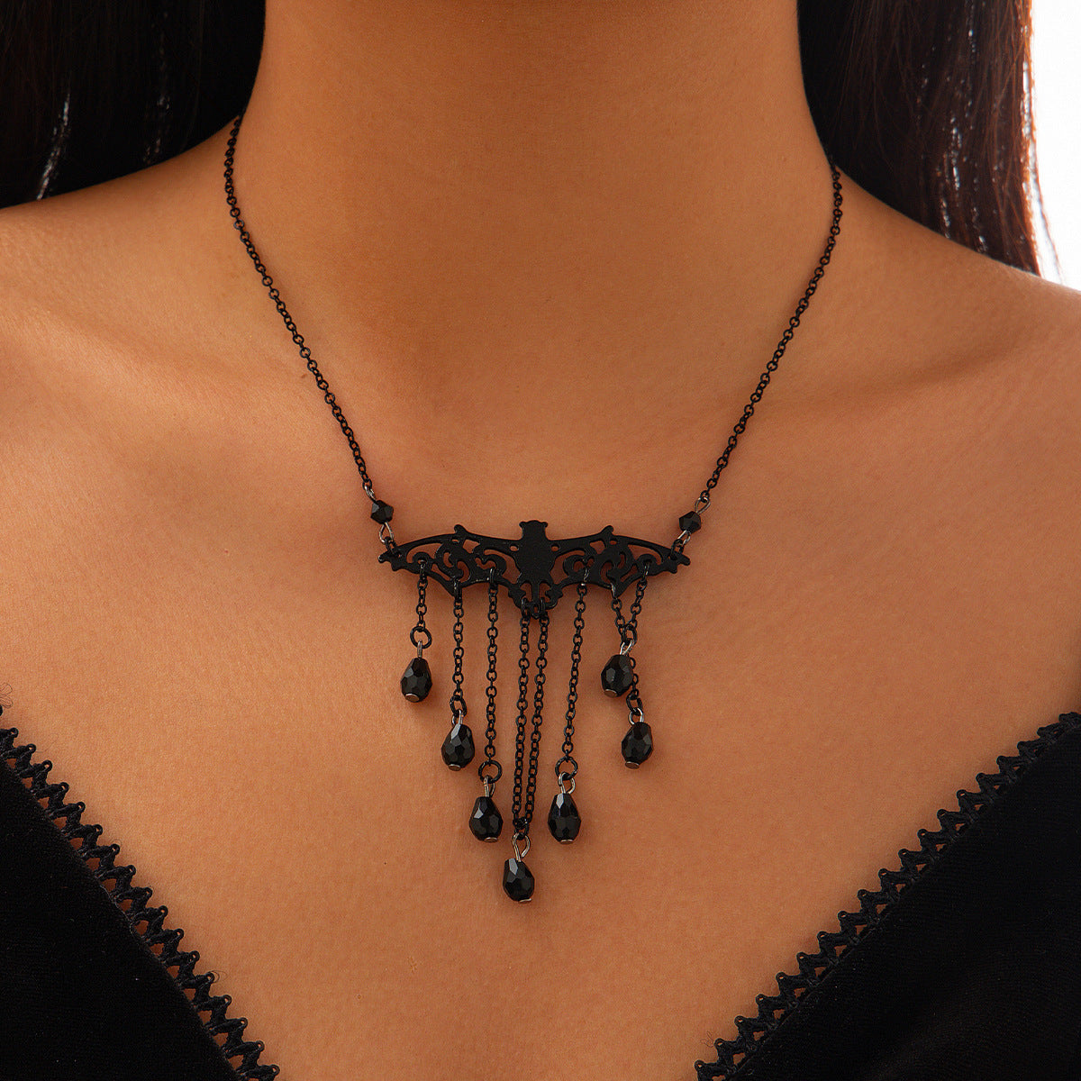 Goth Queen Snake Bone Necklaces