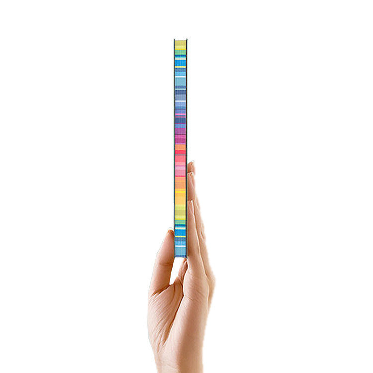 "Write in Color" - A5 Leather Cover Rainbow Paper Journal