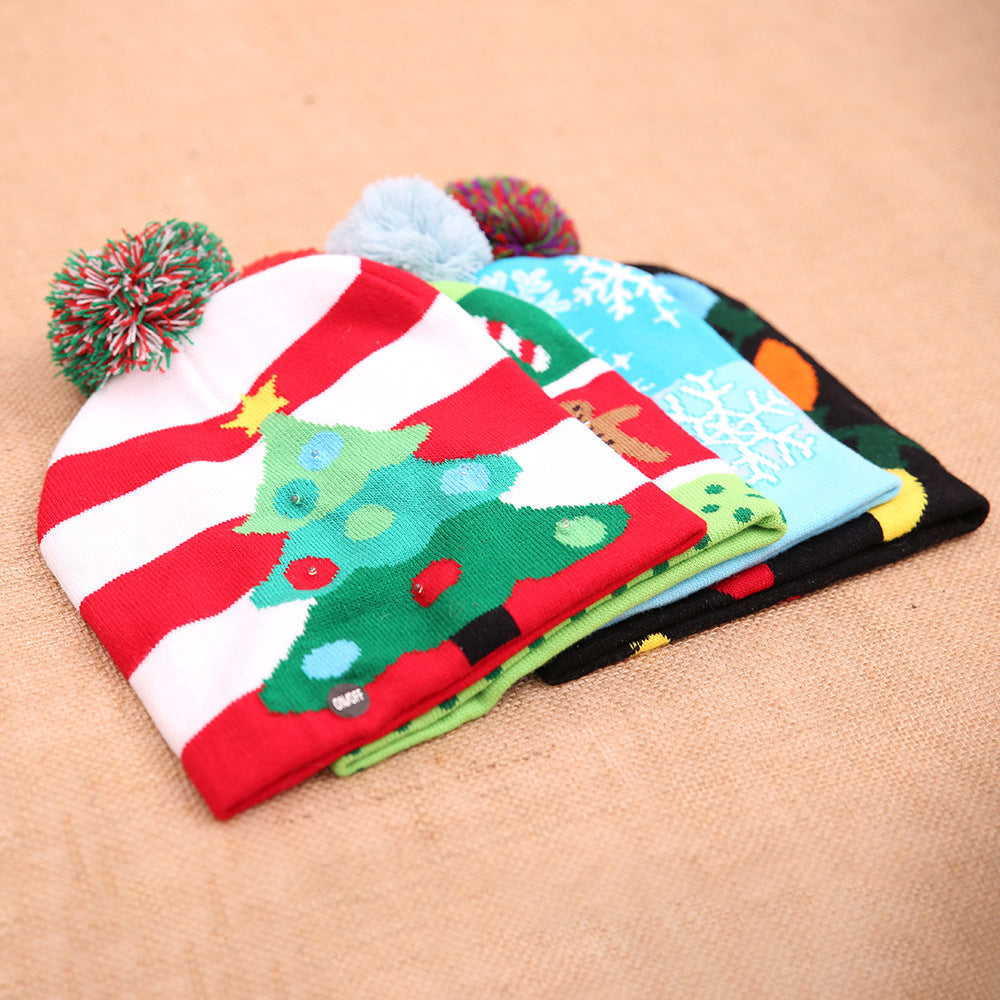 Ugly LED Light Knitted Christmas Hats