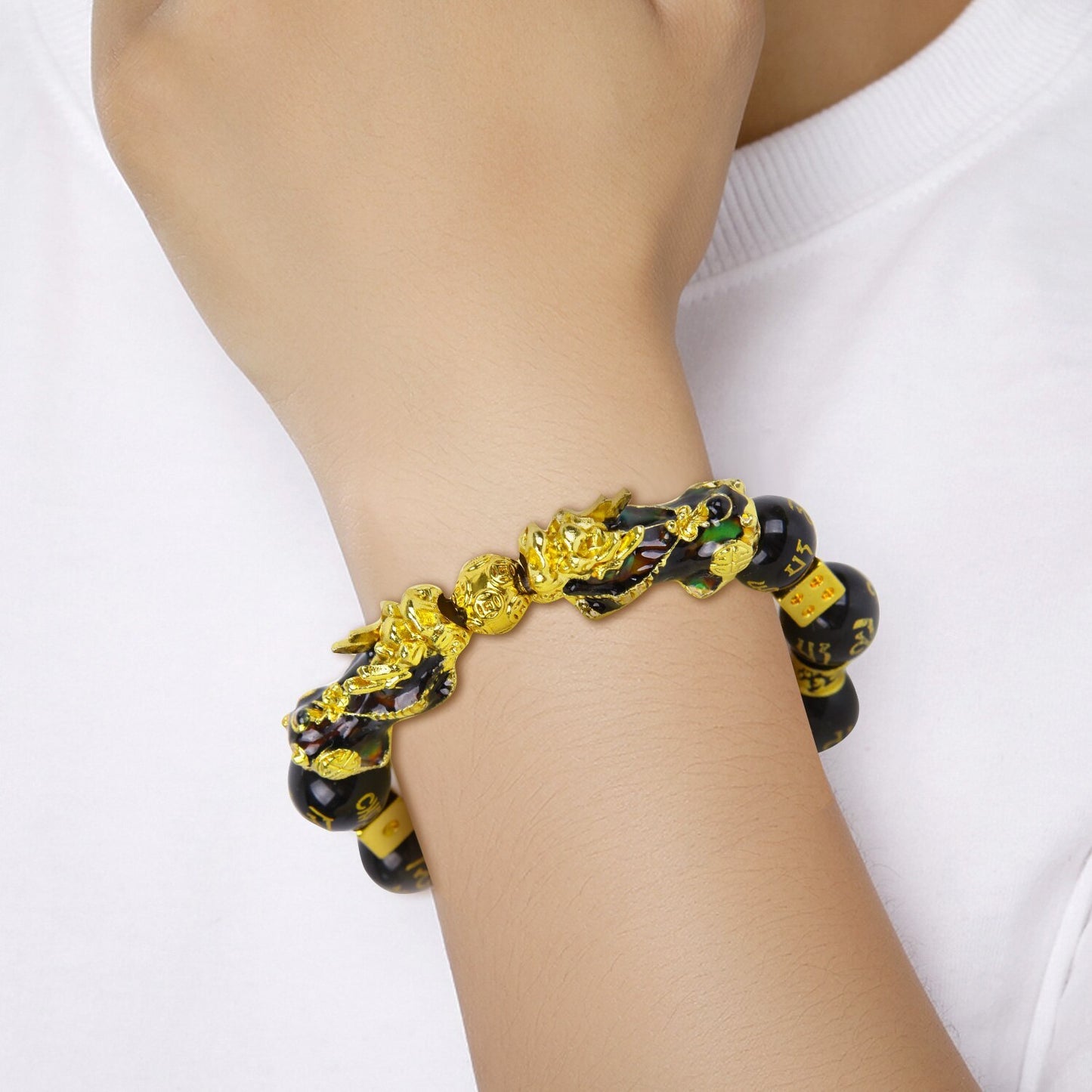Black Pixiu Obsidian Bracelets