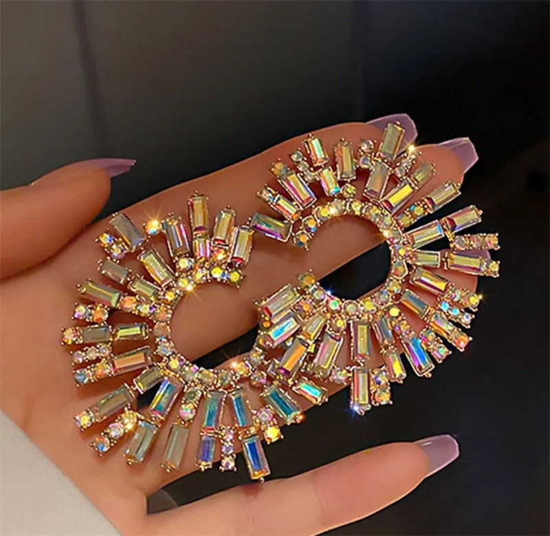"I'm Unique" - Geometric Crystal Earrings