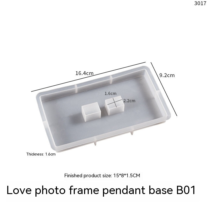 DIY Crystal Love Photo Frame Mold