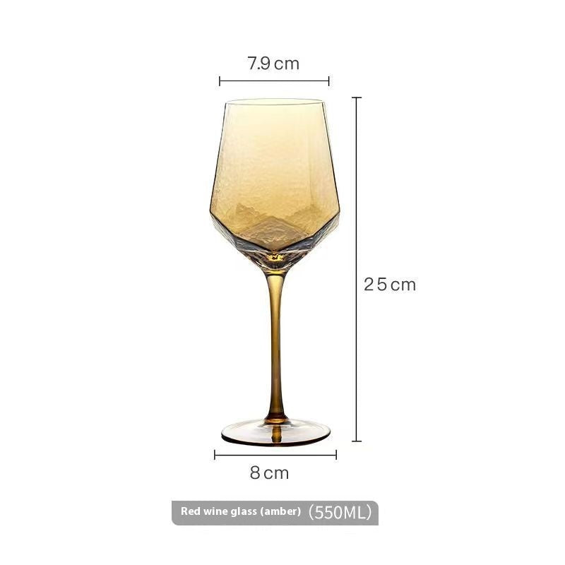 "Diamond Amber" -  Wine Glass Collection
