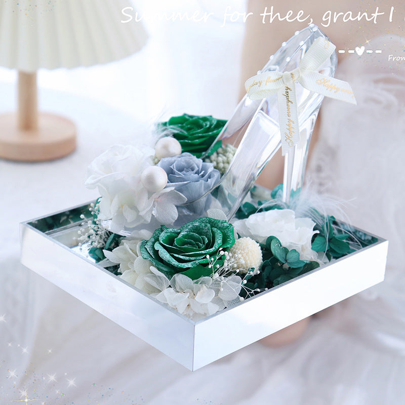 Handmade  Acrylic Rose Christmas Decoration Ornaments