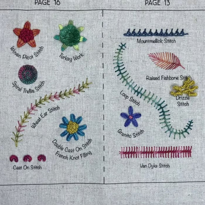DIY Embroidery Linen Book