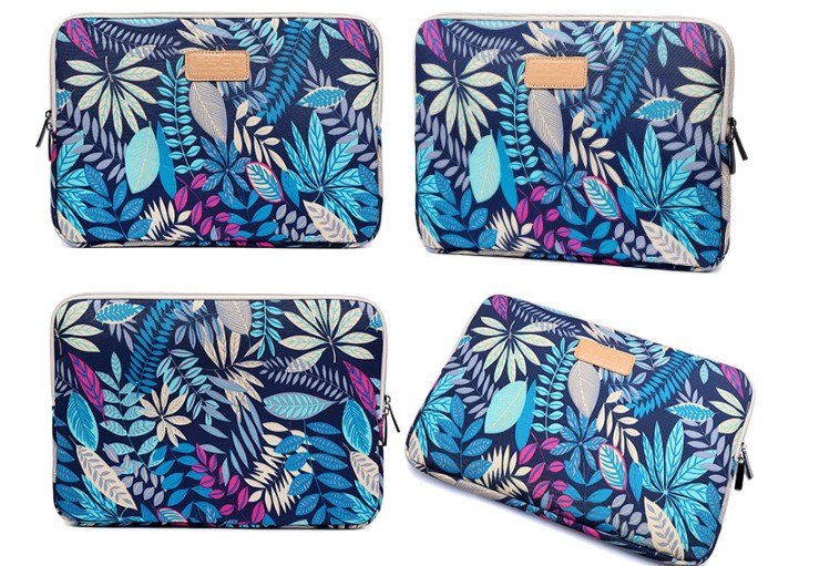 Colorful LISEN Leaf Notebook Sleeve Bag - Inches 6 - 15.6