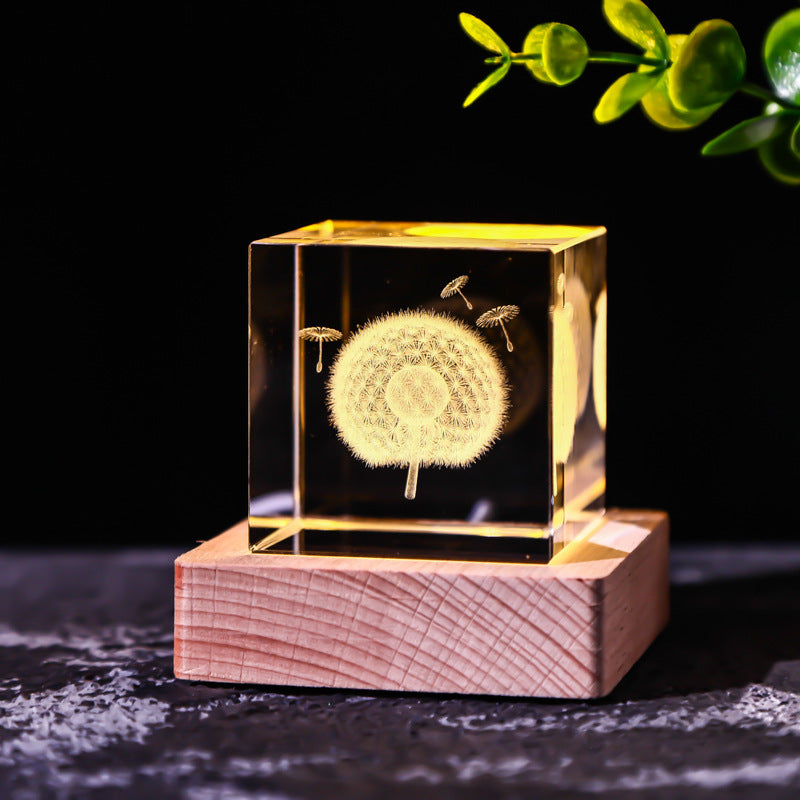 Crystal Cube Decoration Gift