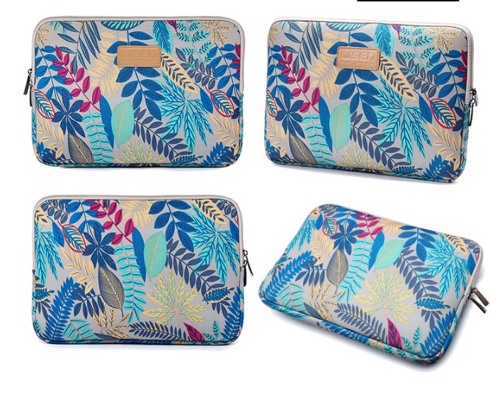 Colorful LISEN Leaf Notebook Sleeve Bag - Inches 6 - 15.6