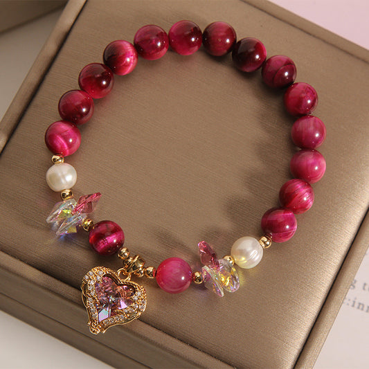 "Tiger's Eye" - Handcrafted Crystal Bracelet