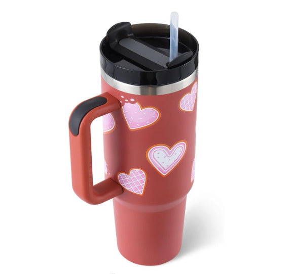 "Hydrate in Style" -  40 oz. Spill-proof Insulated Tumbler With Straw