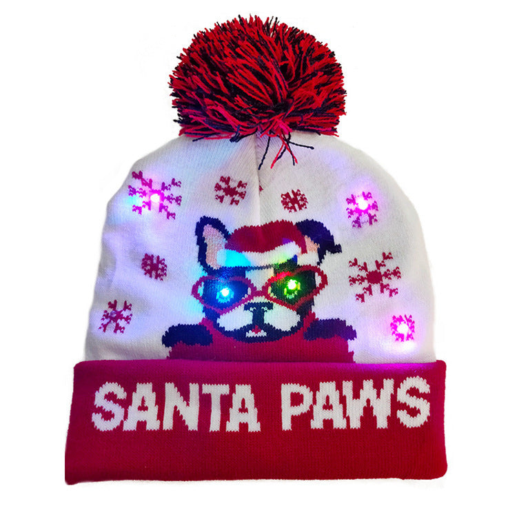 Ugly LED Light Knitted Christmas Hats