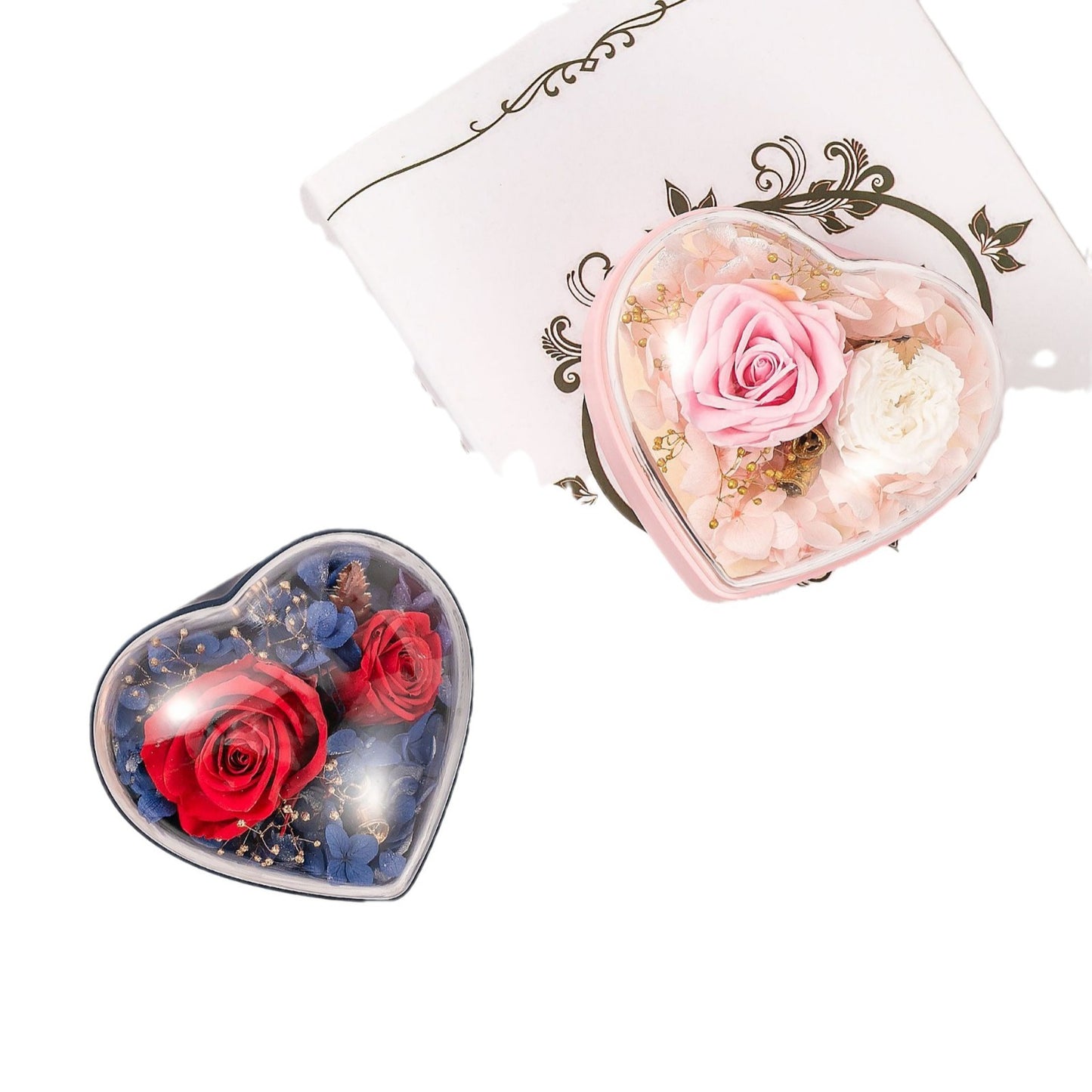 "Flowers from the Heart" - Preserved Flower Jewelry Box