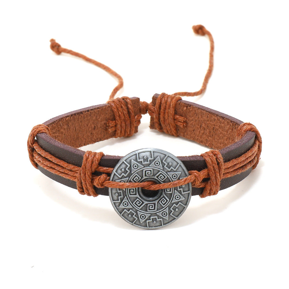 Casual Multi-Layered Leather Bracelet