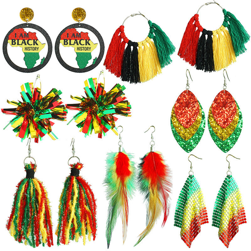 Multicolored Cultural Earrings